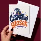 Kartka z Życzeniami Dla Logopedy Dla Mężczyzny: Typograficzny Humor Kartka z Życzeniami Dla Logopedy Dla Mężczyzny: Typograficzny Humor