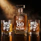 Zestaw Do Whisky Na 80 Urodziny Prezent Dla Mężczyzny: 80 Lat, Bez Lodu Zestaw Do Whisky Na 80 Urodziny Prezent Dla Mężczyzny: 80 Lat, Bez Lodu