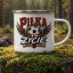 Kubek Emaliowany Dla Fana Piłki Nożnej Prezent Dla Mężczyzny: Piłkarska Duma
