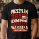 Koszulka Męska Na 1 Rocznicę Związku Prezent Na Walentynki Dla Mężczyzny: Przeżyłem 365 Dni