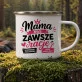 Kubek Emaliowany Dla Mamy Prezent Na Dzień Mamy Dla Kobiety: Królowa Domu Kubek Emaliowany Dla Mamy Prezent Na Dzień Mamy Dla Kobiety: Królowa Domu