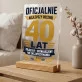 Druk Na Szkle Dla 40 Latka Prezent Na 40 Urodziny Dla Mężczyzny: Oficjalnie Najlepszy