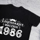 Legendarny rocznik - Czarna koszulka męska