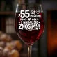 Kieliszek Do Wina Na 55 Rocznicę Ślubu Prezent Na Walentynki Dla Kobiety: 55 Lat Razem - Znosimy Się