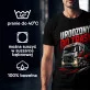 Koszulka Męska Dla Kierowcy Ciężarówki Prezent Dla Mężczyzny: Urodzony Do Trasy