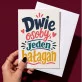 Kartka z Życzeniami Dla Dwojga Dla Pary: Typograficzna Para Kartka z Życzeniami Dla Dwojga Dla Pary: Typograficzna Para