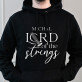 Lord of the strings - Bluza męska czarna z kapturem