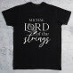 Lord of the strings - Czarna koszulka męska