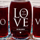 LOVE - Zestaw grawerowana karafka i dwie szklanki
