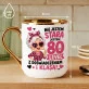 Kubek Z Nadrukiem Na 80 Urodziny Prezent Dla Kobiety: Babcia 80 Level Kubek Z Nadrukiem Na 80 Urodziny Prezent Dla Kobiety: Babcia 80 Level