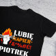 Lubię napier&*%#ć - Czarna koszulka męska