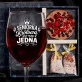 Zestaw Prezenowy Z Kieliszkiem Do Wina Dla Seniorki: Seniorka Królową Jedna