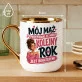 Kubek Z Nadrukiem Na Rocznicę Ślubu Prezent Na Walentynki Dla Kobiety: Mój Mąż Bohater Kubek Z Nadrukiem Na Rocznicę Ślubu Prezent Na Walentynki Dla Kobiety: Mój Mąż Bohater