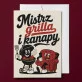 Kartka z Życzeniami Na Wigilię Dla Mężczyzny: Retro Męski Humor