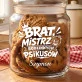 Słoik Na Ciastka z Grawerem Dla Brata Prezent Dla Mężczyzny: Brat, Mistrz Rodzinnych Słoik Na Ciastka z Grawerem Dla Brata Prezent Dla Mężczyzny: Brat, Mistrz Rodzinnych