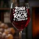 Kieliszek Do Wina Na Rocznicę Ślubu Prezent Na Walentynki Dla Mężczyzny: Żona Ma Zawsze Rację
