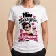 Koszulka Damska Biała Na Pięćdziesiątkę Prezent Dla Kobiety: Dojrzały Humor
