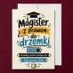 Kartka z Życzeniami Na Zakończenie Studiów Dla Magistra Mężczyzny: Humor Studencki Kartka z Życzeniami Na Zakończenie Studiów Dla Magistra Mężczyzny: Humor Studencki