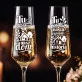 Dwa Kieliszki Do Szampana Na Nowe Mieszkanie Prezent Dla Pary: Nowy Dom Dla Pary