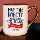 Mam tyle roboty - Kubek ceramiczny ze złotym rantem
