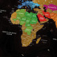 MAPA ZDRAPKA ŚWIAT Travel Map™ Black World