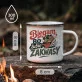 Kubek Emaliowany Dla Biegaczki Prezent Dla Kobiety: Biegowa Ironia Kubek Emaliowany Dla Biegaczki Prezent Dla Kobiety: Biegowa Ironia