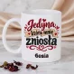 Zestaw Prezentowy z Kubkiem Na Rocznicę Ślubu Na Walentynki Dla Kobiety: Jedyna, Która Mnie Zestaw Prezentowy z Kubkiem Na Rocznicę Ślubu Na Walentynki Dla Kobiety: Jedyna, Która Mnie