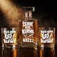 Zestaw Do Whisky Na Kawalerski Prezent Dla Mężczyzny: Żenię Się, Kurwa, Nalej Zestaw Do Whisky Na Kawalerski Prezent Dla Mężczyzny: Żenię Się, Kurwa, Nalej