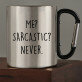 Me sarcastic - Kubek metalowy z karabińczykiem
