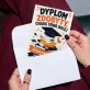 Kartka z Życzeniami Dla Magistra Dla Mężczyzny: Dyplomowy Chaos Kartka z Życzeniami Dla Magistra Dla Mężczyzny: Dyplomowy Chaos