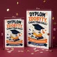 Kartka z Życzeniami Dla Magistra Dla Mężczyzny: Dyplomowy Chaos Kartka z Życzeniami Dla Magistra Dla Mężczyzny: Dyplomowy Chaos