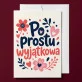 Kartka z Życzeniami Na Imieniny Dla Kobiety: Kwiatowy Urok Kartka z Życzeniami Na Imieniny Dla Kobiety: Kwiatowy Urok
