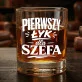 Szklanka Do Whisky Dla Szefa Prezent Dla Mężczyzny: Pierwszy Łyk Dla Szefa Szklanka Do Whisky Dla Szefa Prezent Dla Mężczyzny: Pierwszy Łyk Dla Szefa