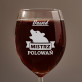 Mistrz polowań - Grawerowany kieliszek do wina