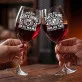 Dwa Kieliszki Do Wina Dla Mamy i Taty Prezent Dla Pary: Korony Spokoju Dwa Kieliszki Do Wina Dla Mamy i Taty Prezent Dla Pary: Korony Spokoju