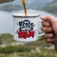 Kubek Emaliowany Dla Kolarza Prezent Dla Mężczyzny: Rowerowy Humor Kubek Emaliowany Dla Kolarza Prezent Dla Mężczyzny: Rowerowy Humor