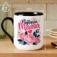 Kubek Z Nadrukiem Na Dzień Matki Prezent Dla Mamy Kobiety: Najlepsza Mama Kwiaty Kubek Z Nadrukiem Na Dzień Matki Prezent Dla Mamy Kobiety: Najlepsza Mama Kwiaty