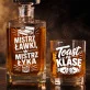 Zestaw Do Whisky Dla Kolegi Z Klasy Prezent Dla Mężczyzny: Mistrz Ławki, Mistrz Łyka