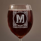 Monogram - Grawerowany kieliszek do wina