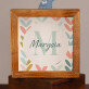  monogram imię elegant - Drewniana skarbonka