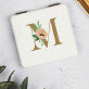 Monogram kwiaty - Lusterko kieszonkowe