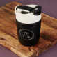 Monogram w kole kwiaty - Kubek termiczny 360 ml