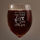 Most wine-derful time - Grawerowany Kieliszek do wina