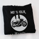 Motoholik - Bluza męska czarna z kapturem