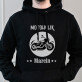 Motoholik - Bluza męska czarna z kapturem