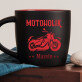 Motoholik - Czarny kubek ceramiczny Motoholik - Czarny kubek ceramiczny