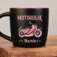 Motoholik - Czarny kubek ceramiczny Motoholik - Czarny kubek ceramiczny