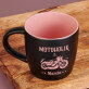 Motoholik - Czarny kubek ceramiczny Motoholik - Czarny kubek ceramiczny