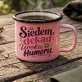 Kubek Emaliowany Na 70 Urodziny Prezent Dla 70 Latki Kobiety: Urok Z Humorem Kubek Emaliowany Na 70 Urodziny Prezent Dla 70 Latki Kobiety: Urok Z Humorem