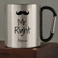 Mr. Right - Kubek metalowy z karabińczykiem
